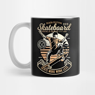 Skateboard Beach Mug